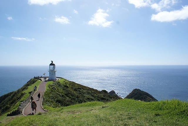 Looking down towards the Cape Reinga Lighthouse